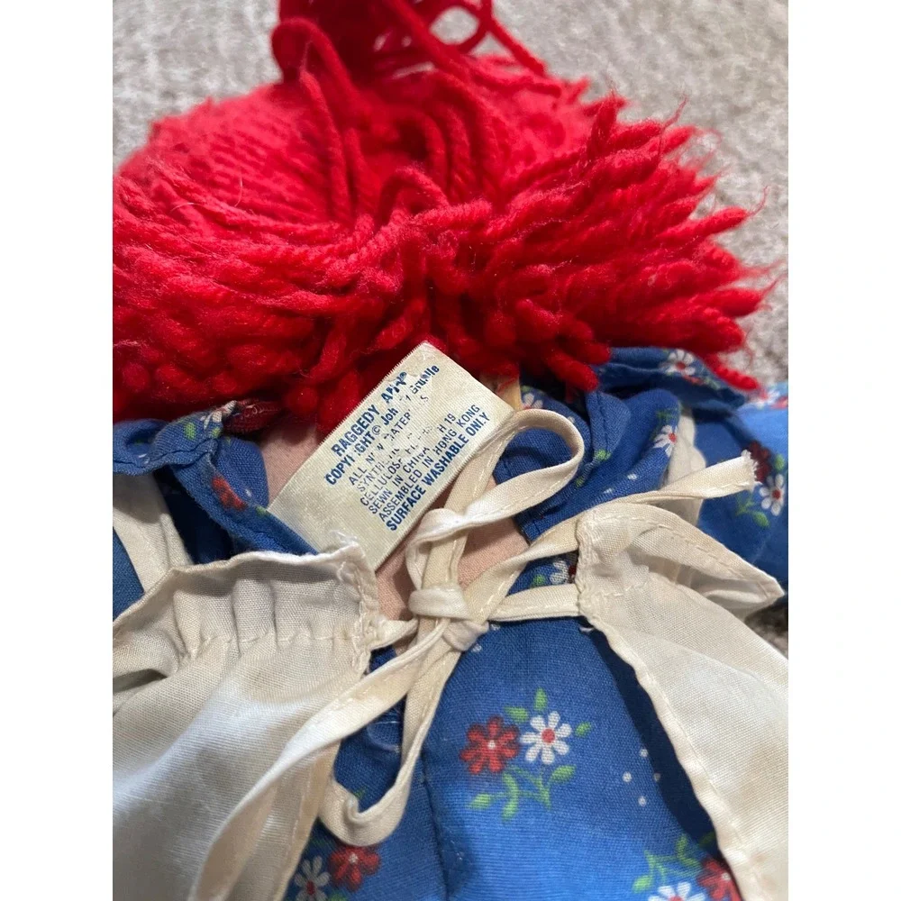 Vintage Hasbro Softies Raggedy Ann Doll 15